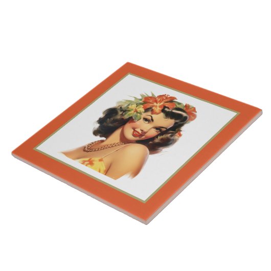 Carreau Mignonne plage Hawaiian lady (Côté)