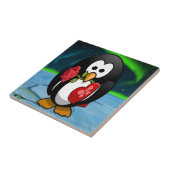 Carreau Mignonne Saint Valentin Pingouin Drôle Drôle Carto (Côté)