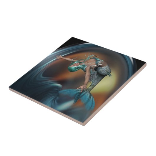 Carreau Mignonne Sirène Baignade Joyeuse (Côté)