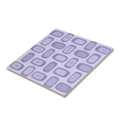 Carreau Milieu de siècle MCM Rectangles Arrondis Lavande (Côté)