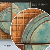 Carreau Milieu du siècle Arcs Aqua Vintage