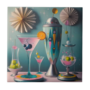Carreau Milieu du siècle, temps des cocktails futuristes a