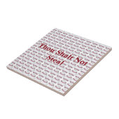 Carreau Mille Shalt ne pas voler (Côté)