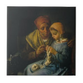 Carreau Millet de Jean-Francois la leçon de tricot (Devant)