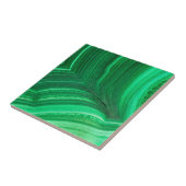 Carreau Minéral de malachite vert brillant (Côté)