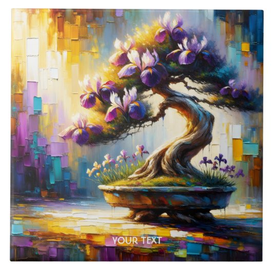 Carreau Mini arbre violet mou Imaginaire (Devant)