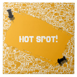 Carreau Mini conception jaune et blanche d'or de tuile