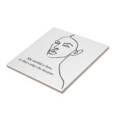 Carreau Minimal Noir Elle Est Devenue Un Héros Inspiration (Côté)