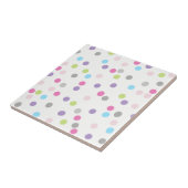 Carreau Minimalisme Art Abstrait Petits Dots Pastel (Côté)
