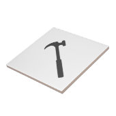 Carreau Minimalisme élégant Marteau blanc noir gris (Côté)