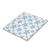 Carreau Minimalist Starfish Coastal Pattern (2) (Côté)