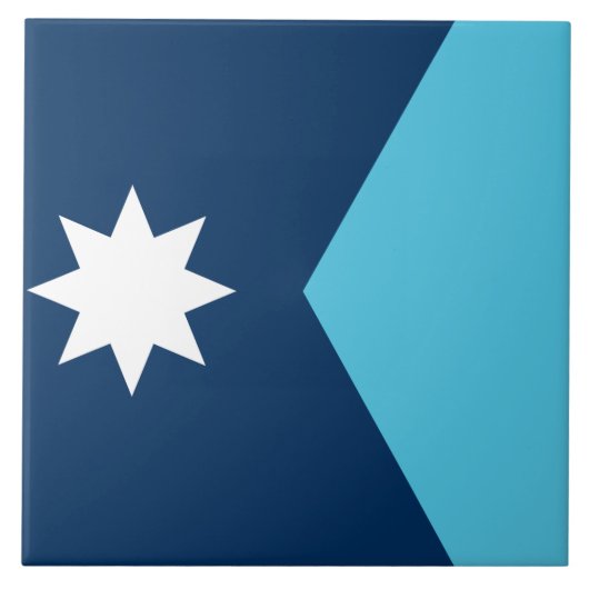 Carreau Minnesota Flag Tile (Devant)