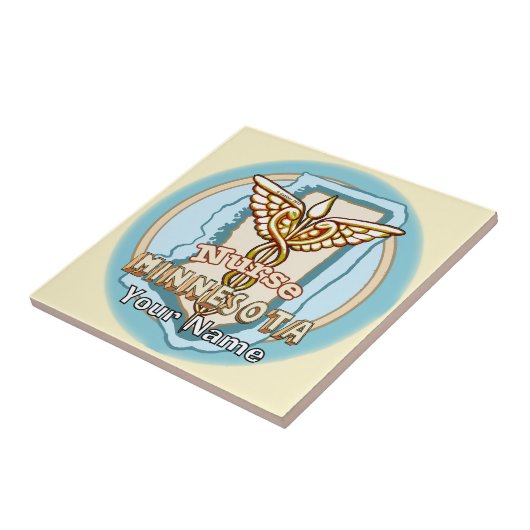 Carreau Minnesota Nurse Caduceus Tile (Côté)