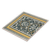 Carreau Mintons Royaume-Uni classique grec modèle floral (Côté)