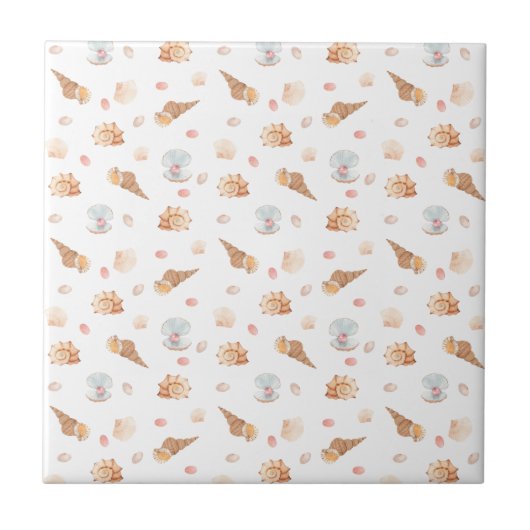 Carreau Minuscules coquillages en céramique Motif (Devant)