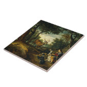 Carreau Miracle de Saint Hubert par Peter Paul Rubens (Côté)