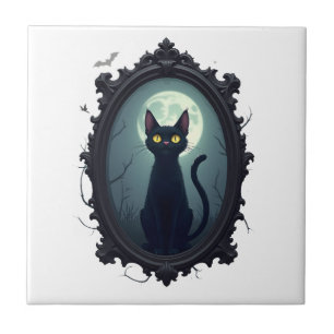 Carreau Miroir de chat hanté