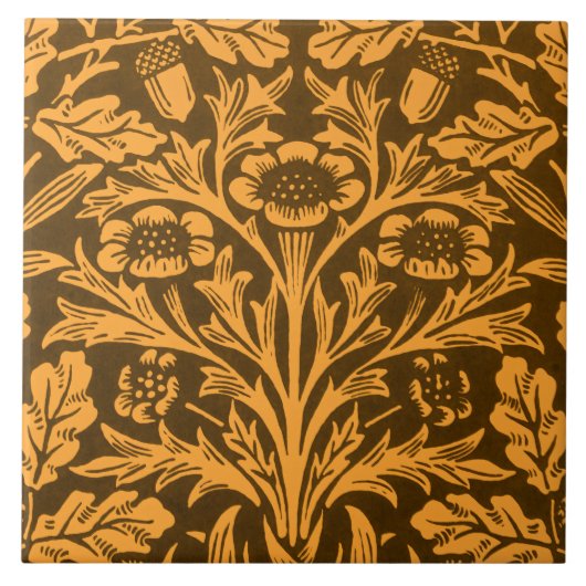 Carreau Mirrors's Acorns et feuilles de chêne & motifs flo (Devant)