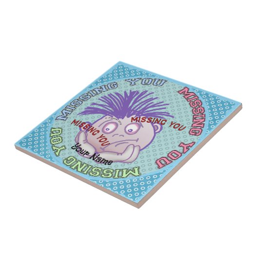 Carreau Missing You Face tile (Côté)