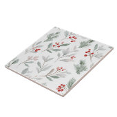 Carreau Mistletoe and Holly Berries Pattern (Côté)