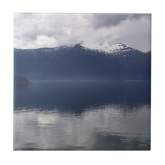 Carreau Misty Alaskan Sea dans les tons bleu (Devant)
