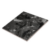 Carreau Misty Marble Abstract Pattern Dark B&W ID705a (Côté)