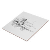 Carreau Mittens the Kitten (Chat à l'ardeur) (Beatrix Pott (Côté)