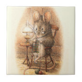 Carreau "Mme Mouse Tricot" par Beatrix Potter (Devant)