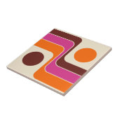 Carreau Mod 1970s Retro Style Geometric Design (Côté)