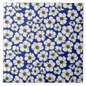 Carreau Mod Fleurs Sauvages Bleues Et Blanches  (Devant)