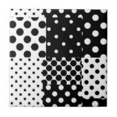 Carreau Mode noir blanc à pois Style Design  (Devant)