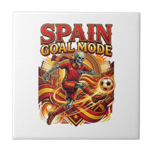 Carreau Mode squelette de but de l'Espagne Nations striker