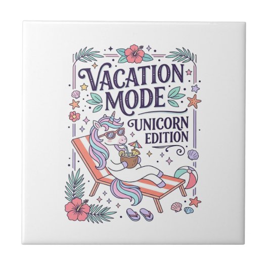 Carreau Mode Vacances Licorne Édition Licorne Application (Devant)