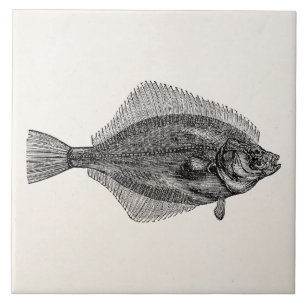 Carreau Modèle aquatique de poissons de poissons vintages