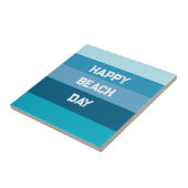 Carreau Modèle d'anniversaire de Blue Stripes (Côté)