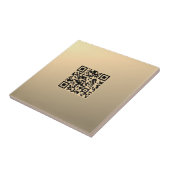 Carreau Modèle de code QR immédiatement modifiable | Or Fa (Côté)