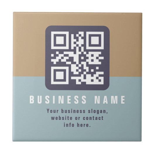 Carreau Modèle de code QR moderne modifiable | Couleurs co (Devant)