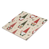 Carreau Modèle de fête de gnome de Noël (Côté)