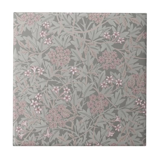 Carreau Modèle de fleur de jasmin de William Morris (Devant)
