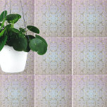 Carreau Modèle De Luxe Baroque Or Damas Sur Pastel Ombre<br><div class="desc">Décor luxueux et élégant en carrelage orné de motif doré damassé sur un arrière - plan bleu pastel/rose/violet ombragé.</div>