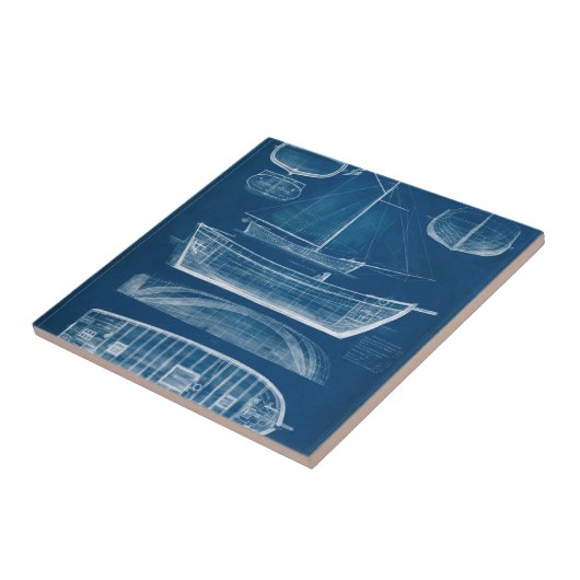 Carreau Modèle de navire antique II (Côté)