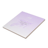 Carreau Modèle de nom professionnel et de slogan | Violet  (Côté)