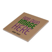 CARREAU MODELE DE TEXTE D'IMAGE MARRON SIMPLE ÉDITABLE MOD (Côté)