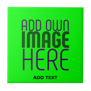 CARREAU MODELE DE TEXTE D'IMAGE NEON VERT EDITABLE MODERNE
