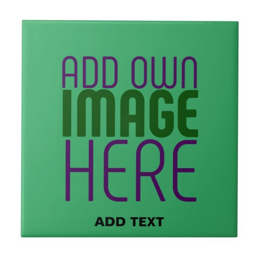 CARREAU MODELE DE TEXTE D'IMAGE VERT ÉMERAUDE ÉDITABLE MOD (Devant)