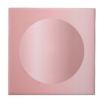 Carreau Modèle d'image personnalisable Rose Gold<br><div class="desc">Carrelage en céramique moderne Elégant Rose Modèle personnalisable.</div>
