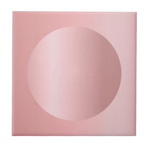 Carreau Modèle d'image personnalisable Rose Gold