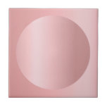 Carreau Modèle d'image rose Gold modifiable personnalisé<br><div class="desc">Carrelage en céramique moderne Elégant Rose Modèle personnalisable.</div>