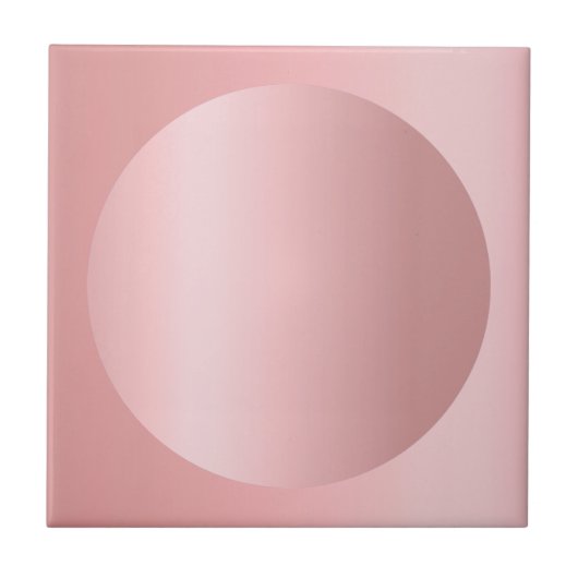 Carreau Modèle d'image rose Gold modifiable personnalisé (Devant)