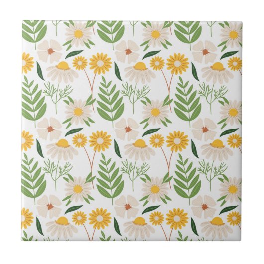 Carreau Modèle floral (Devant)